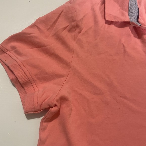 Tommy hilfiger peach casual button up short sleeve t shirt Size large - Picture 4 of 5